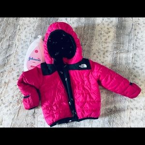 North face reversible winter jacket